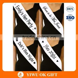 Hen Party Sash,Bachelorette Party Supplies,Satin Sash thumbnail-2