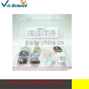 12 Kinds of Mineral Specimens Stone Packed Set thumbnail-1