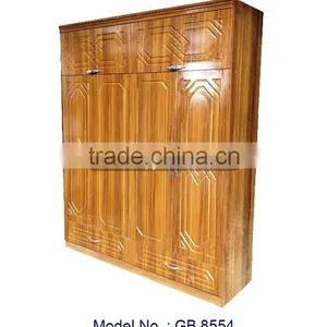 Hot Sale Good Quality Cheap Price MDF PVC Wardrobe, Bedroom Furniture 4 Door Wardrobe, Mdf Wardrobe Designs, Cheap Wardrobe thumbnail-1