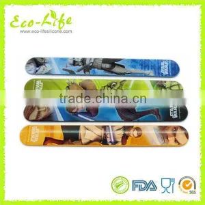 300*30*2mm Glossy Printing Silicone Slap Bracelet, Silicone Slap Wirstbands, Souvenirs Promotion Gift thumbnail-3
