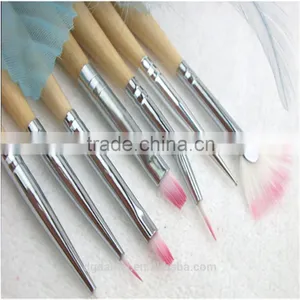 3pcs Red Fashion Makeup Nail Art Brush thumbnail-3