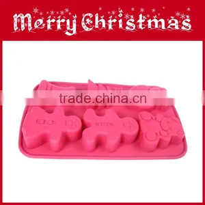Christmas Theme Funny Silicone Cake Mold for Cake Decorating thumbnail-1