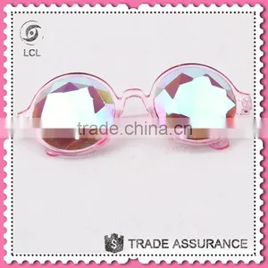 Party Wear Fashion Glasses, Pink Legs Kaleidoscope Glasses thumbnail-1
