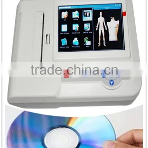7 Inch LCD Touch Screen 12 Lead Resting 6 Channel Electrocardiograph ECG Machine EKG-923S PC Analysis Software thumbnail-1