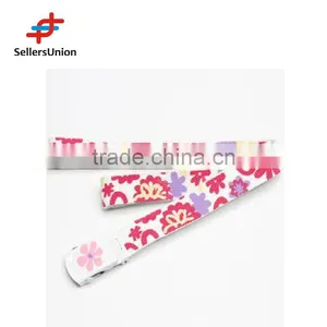 No.1 Yiwu Commission Agent Kawaii Flower Pattern Plain Webbing Waistband Febric Belt for Lady and Girls thumbnail-1