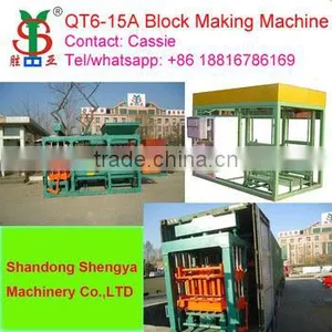 Professional Manufactory Shengya QT6-15a Fully Automatically Concrete,fly Ash Block Making Machines China Supplier thumbnail-3
