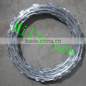 Dia 500mm Double Concertina Razor Barbed Wire Cross Razor Concertina Razor Barbed Wire(2.0-2.5mm) thumbnail-6