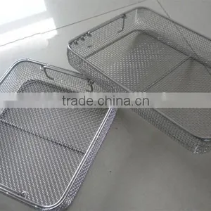 Fry Basket /cleaning Metal Baskets/drying Wire Basket /rack /medical Instrument Cleaning Baskets thumbnail-2