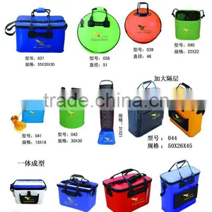EVA/PVC Fishing Tackle Hot Sale Inclined Back Fish Protection Bag Folding Water Tank thumbnail-1