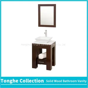 Brown Wood Bathroom Vanity thumbnail-1