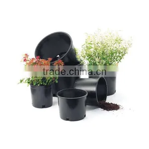 High Quality 1/2/3 Gallon Black Plastic Flower Seedling Nursery Pots thumbnail-4