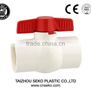 Upvc Cpvc Compact Ball Valve/threaded or Socket White or Grey ASTM JIN DIN BS Standard Pvc Valve thumbnail-1