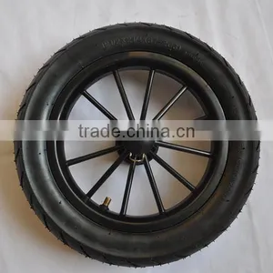 Super Quality 12"x2"pneumatic Inflatable Small Rubber Wheel thumbnail-1