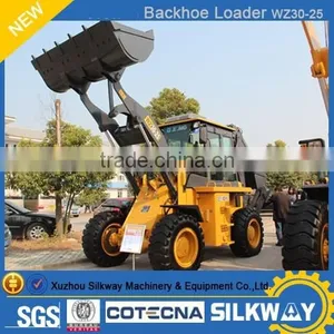 Backhoe Tire 16.9-24 WZ30-25 Backhoe Loader With 1 Cub Meter Construction Machine for Low Price Sale thumbnail-1
