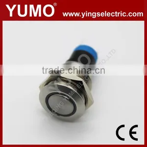 LA16JSF-11E Blue Push Button Monetary With Lamp Stainless Steel 12V DC thumbnail-2