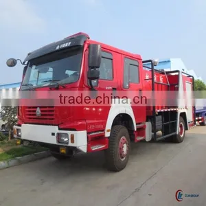290hp 4*2 SINOTRUK HOWO Forest Fire Fighting Truck 8000L thumbnail-1