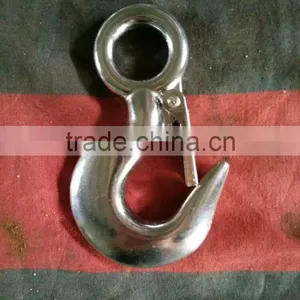 Stainless Ss304 Cargo Lifting Hanging Self Lock Hook Sus316/304 With Latch thumbnail-1