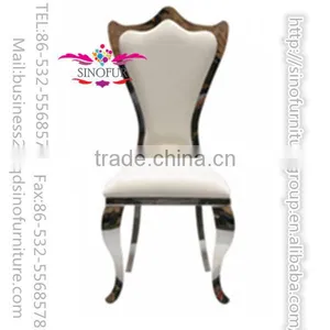 New Modern Stainless Steel Framed Baroque Chair thumbnail-1