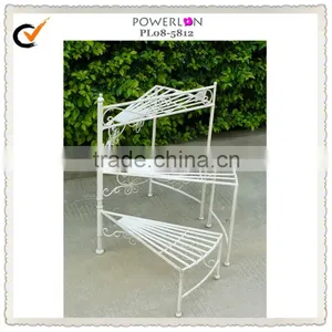 Antique Folding Metal Flower Stand thumbnail-1
