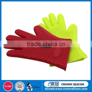 FDA Heat Resistant Silicone Cooking Baking Gloves for Oven Mitt thumbnail-3