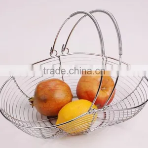 2016 Factory Wholesale Stainless Steel Fruit Basket,Standing Fruit Holder thumbnail-5