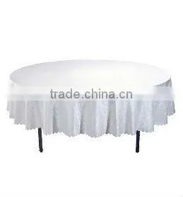 Wholesales White Color Round Table Coths for Restaurant thumbnail-1