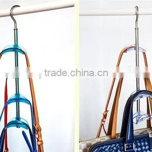 360 Degree Rotatable 4 Layer Hook Rack Bag Rack Bag Hanger thumbnail-1