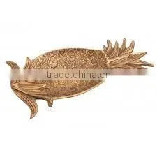 Brass Pineapple Platter thumbnail-1