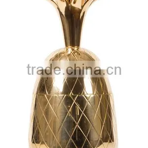 Antique Brass Pineapple Mug & Wine Cooler thumbnail-1