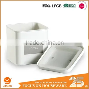 Airtight Retro Enamel Steel Bread Bin Biscuit Tin Tea/Coffee/Sugar Canisters Set of 5 thumbnail-1