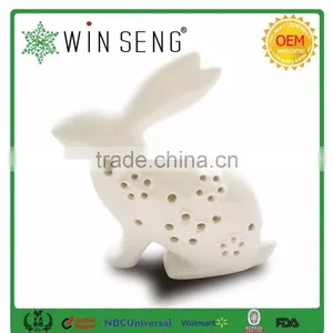 Porcelain Rabbit for Garden Decoration With Hollowed Out Shape thumbnail-1