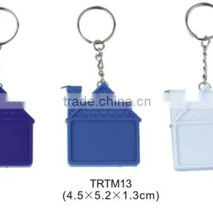 House Shape Key Ring Plastic Tape Measure thumbnail-1
