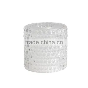 Imitate Glass Bath Accessories Set Transparent Resin Round Tissue Box Cover thumbnail-1