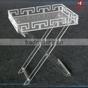 Cost Effective Factory Directly Custom Made Acrylic Lucite Plexiglass Mirror Tray/round Mirror Serving Tray thumbnail-6
