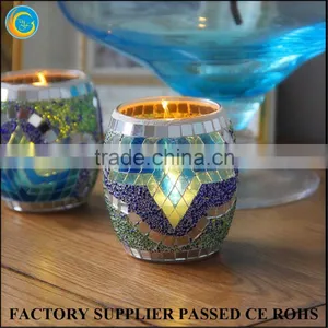 Mosaic Votive Candle Holders Bulk thumbnail-1