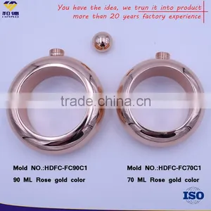 OEM Custom Wholesale Embossed Promotion Engraved Logo Stainless Steel Hip Flask thumbnail-3
