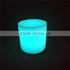 Commercial Furniture Wholesale LED Bar Furniture D42*H42cm Round Bar Stools With 16 Colours Changing thumbnail-1