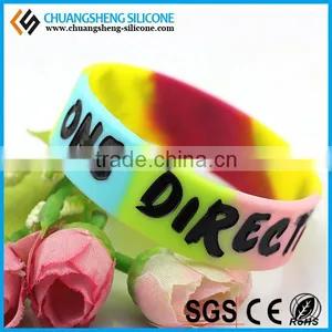 Wholesale Cheap Fully Silicone Embossing Logo Bracelet, Fashion Bangles, Popular Promotional Gift thumbnail-6