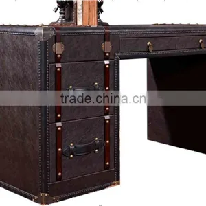 BISINI Furniture New Design Leather Office Desk, Study Room Desk, Office Table Furniture (BF08-0247) thumbnail-1