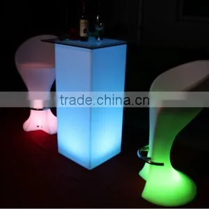 Led Bar Furniture,club Bar Table Chair/Led Cuboid Bar Table thumbnail-3