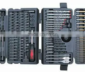 144PCS Drills & Bits Set(TWIST DRILLS WITH BRIGHT FINISH/MASONRY DRILL BITS/WOOD DRILL BITS) thumbnail-1