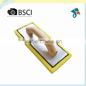 Swiss Cheese Sponge With Wood Handle Aluminum Backing Float Trowel thumbnail-3