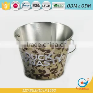 Garden Iron and Zinc Powder Coated Metal Flowers Water Bucket Florist Flower Buckets thumbnail-1