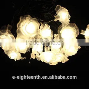 New Cheap Popular Colorful Rose String Lights Solar Garden Lights 20led Outdoor Fairy Lamp thumbnail-1