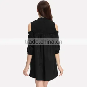 Ladies New Fashion Skirt Dress Pleated Lantern Elegant Skater Dress thumbnail-5