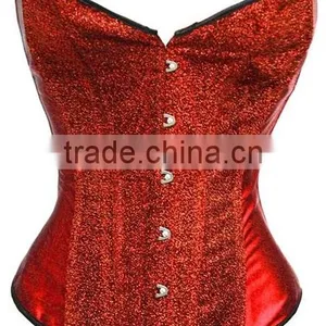 New Feeling Whole Sale Cheap Halloween Hot Sale Mature Women Burlesque Waist Cincher Corset Purple Red Green Golden Blue Color thumbnail-3