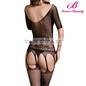 Hot Sale Black Cheap Sexy Bodystocking thumbnail-2
