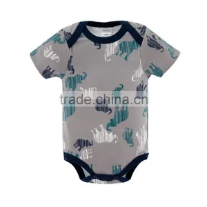 2017 Wholesale 3 Piece/lot Sleeveless Soft Cotton Baby Rompers For Newborn thumbnail-4