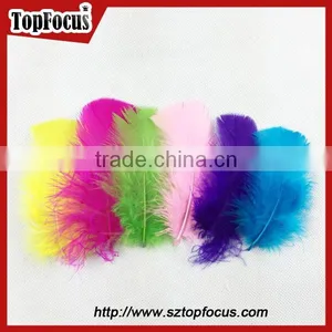Cheap Hot Sale Colorful Decorations Fluffy Artificial Turkey Feather thumbnail-1