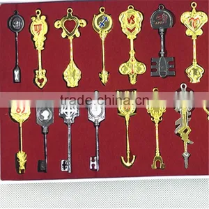 Wholesale Children Popular Animated Cartoon Badge Fairy Tail Keychain Necklace thumbnail-5